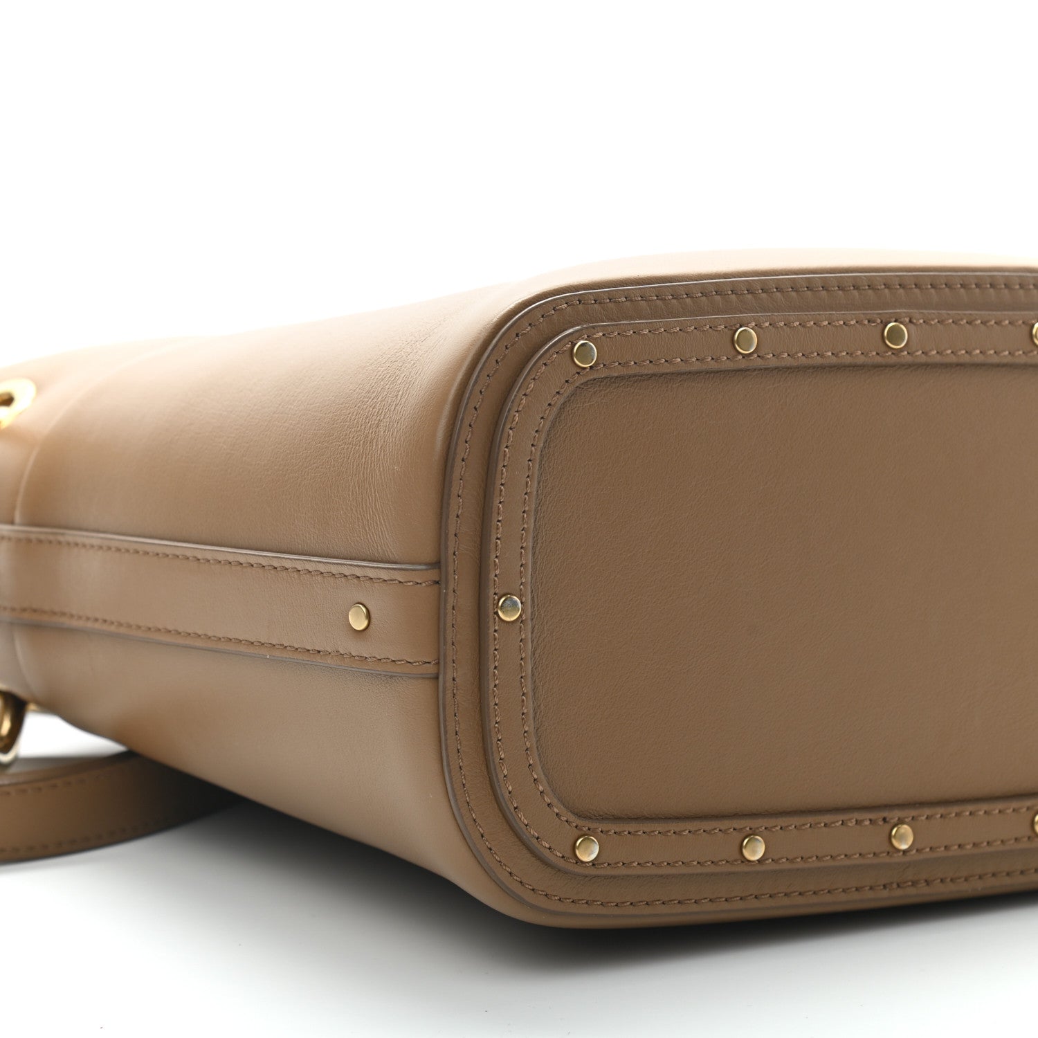 Chloe Smooth Calfskin Small Roy Bucket Bag Nut 7 of 9