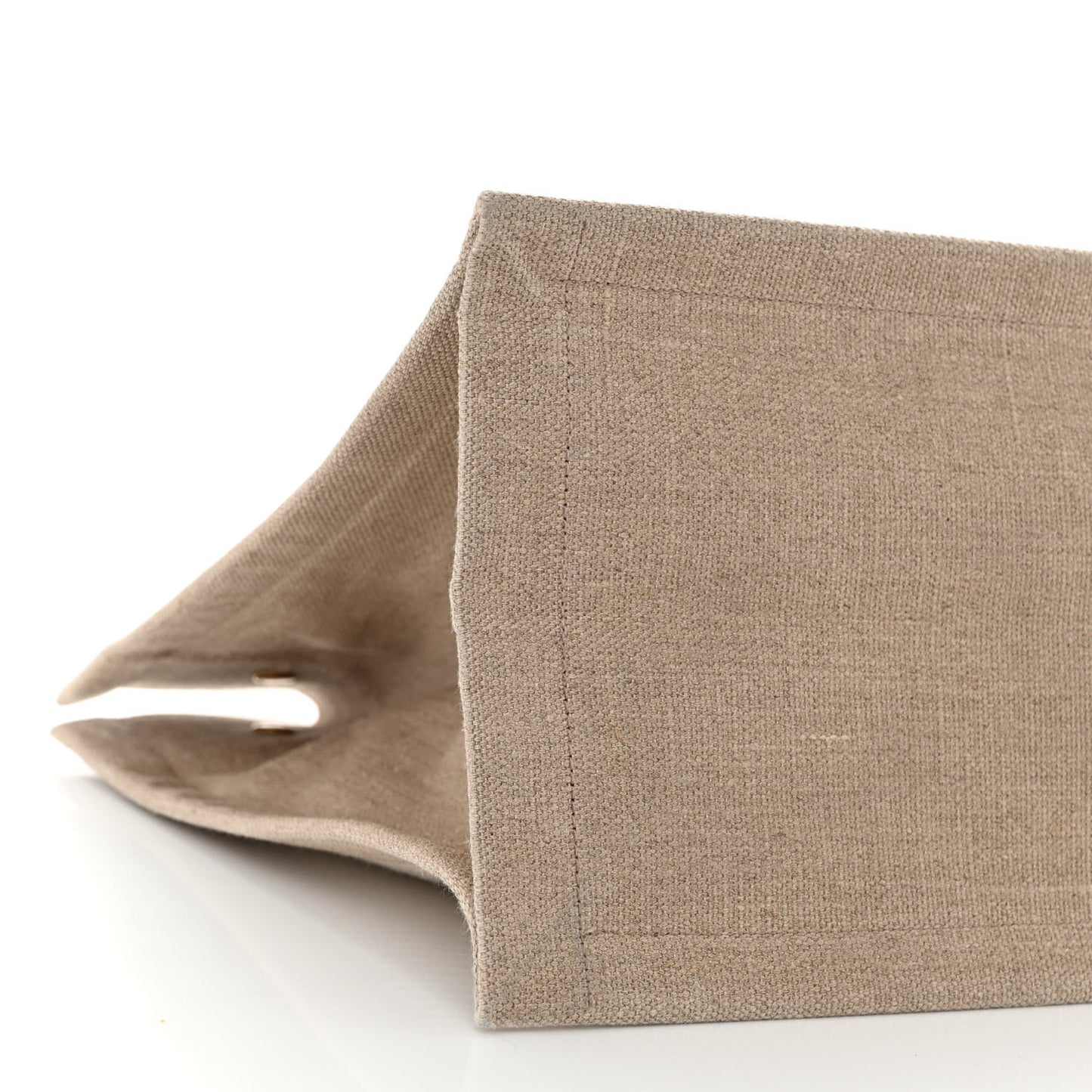 Linen Calfskin Small Rive Gauche Tote Beige Sea Salt