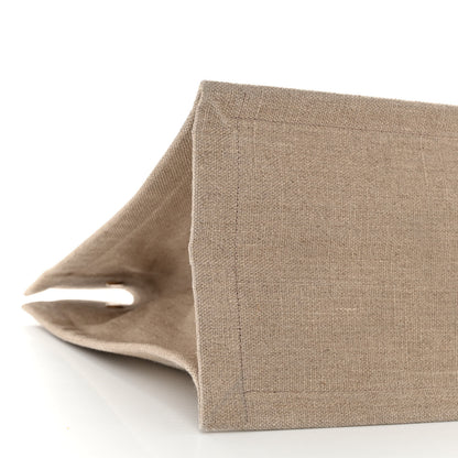 Saint Laurent Linen Calfskin Small Rive Gauche Tote Beige Sea Salt 9 of 10