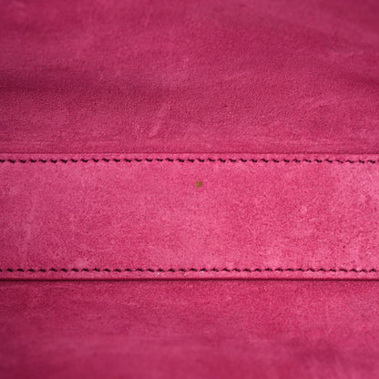 Saint Laurent Smooth Calfskin Suede Medium Reversible Monogram Kate Satchel Rose Rubis 6 of 19