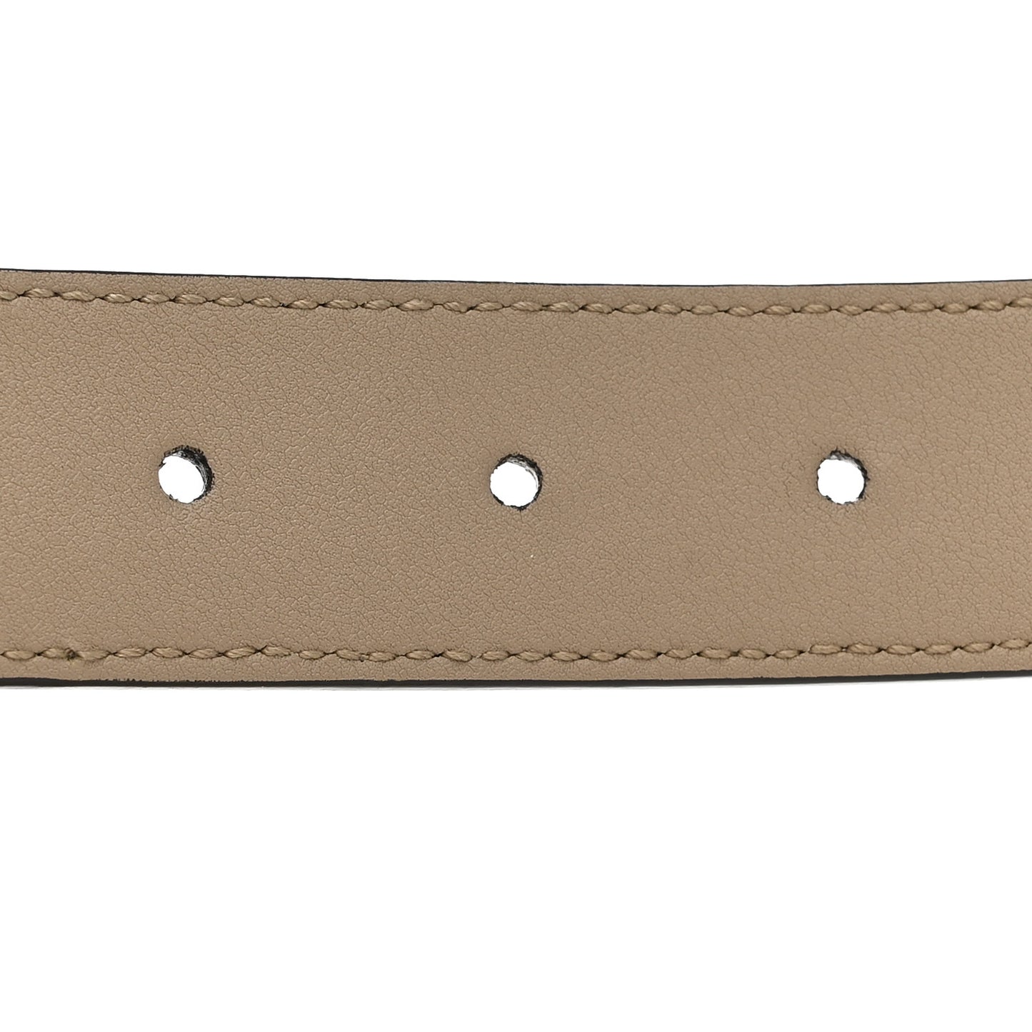 GG Supreme Monogram Matte Plutone Calfskin Double G 40mm Belt 75 30 Beige Mystic White Oatmeal