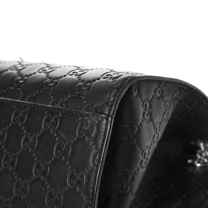 Gucci Guccissima Large Emily Chain Shoulder Bag Black 10 of 12