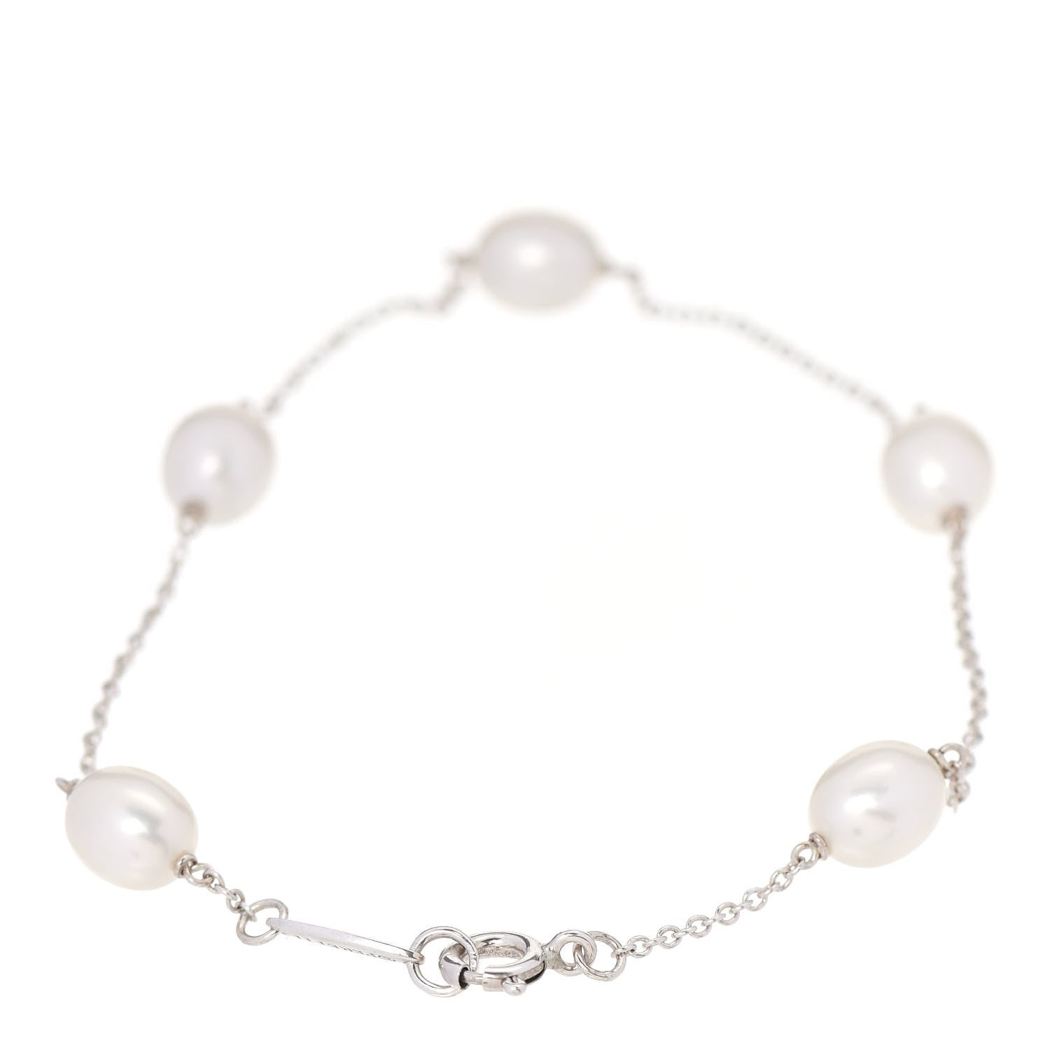 Tiffany Sterling Silver Pearl Elsa Peretti Pearls By The Yard Bracelet 3 of 6