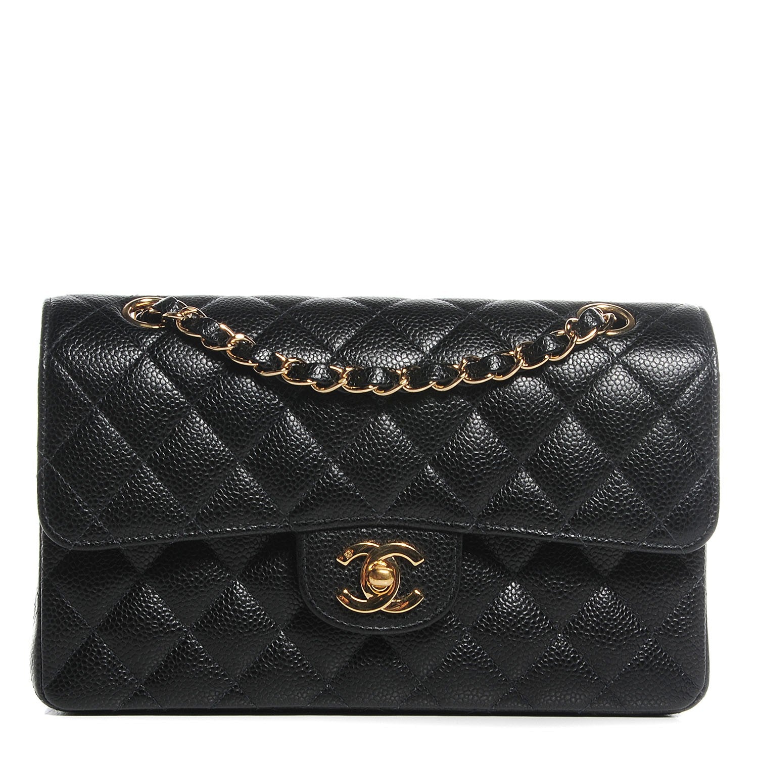Chanel Caviar Quilted Small Double Flap Black 1 of 9