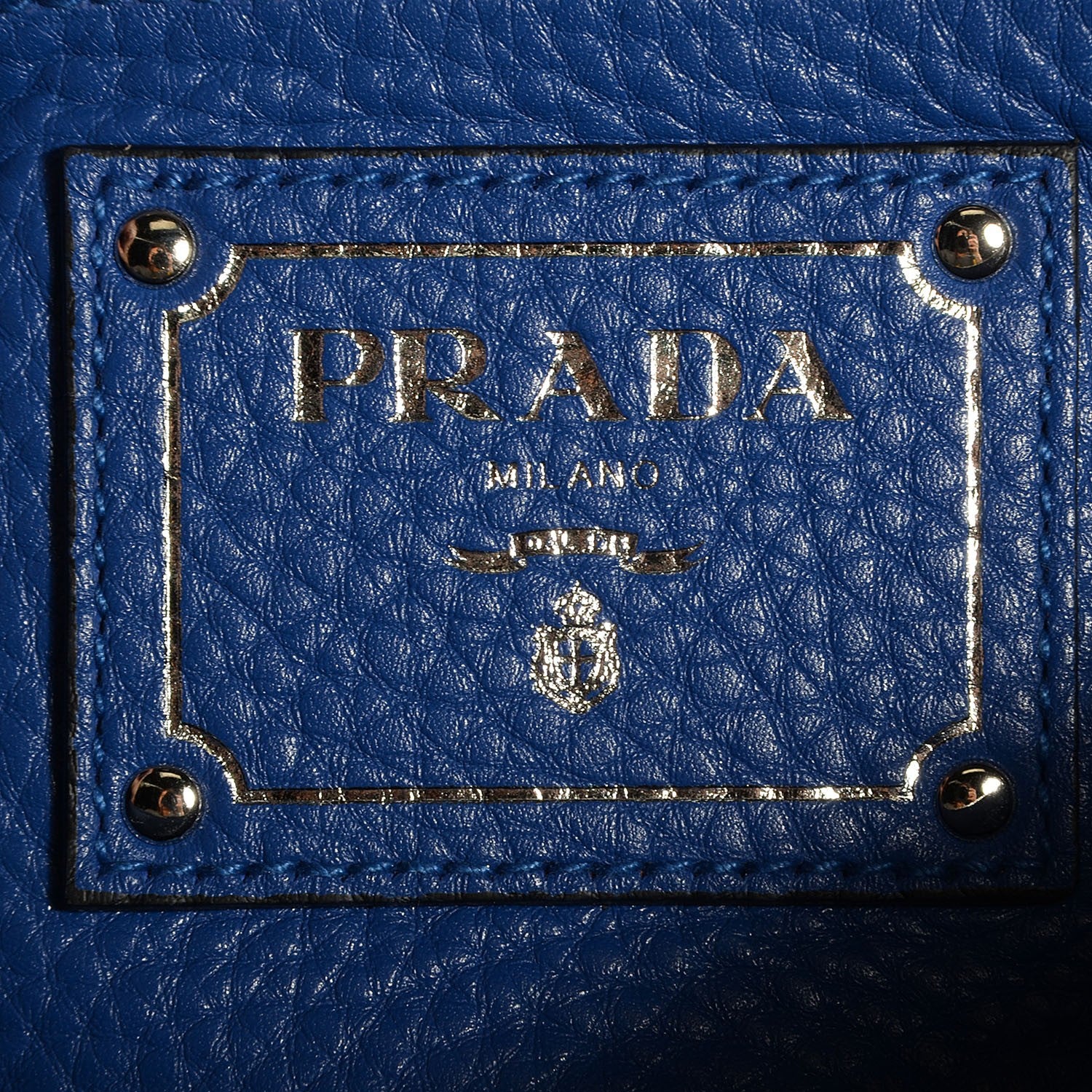 Prada Vitello Daino Clutch Royal 9 of 12