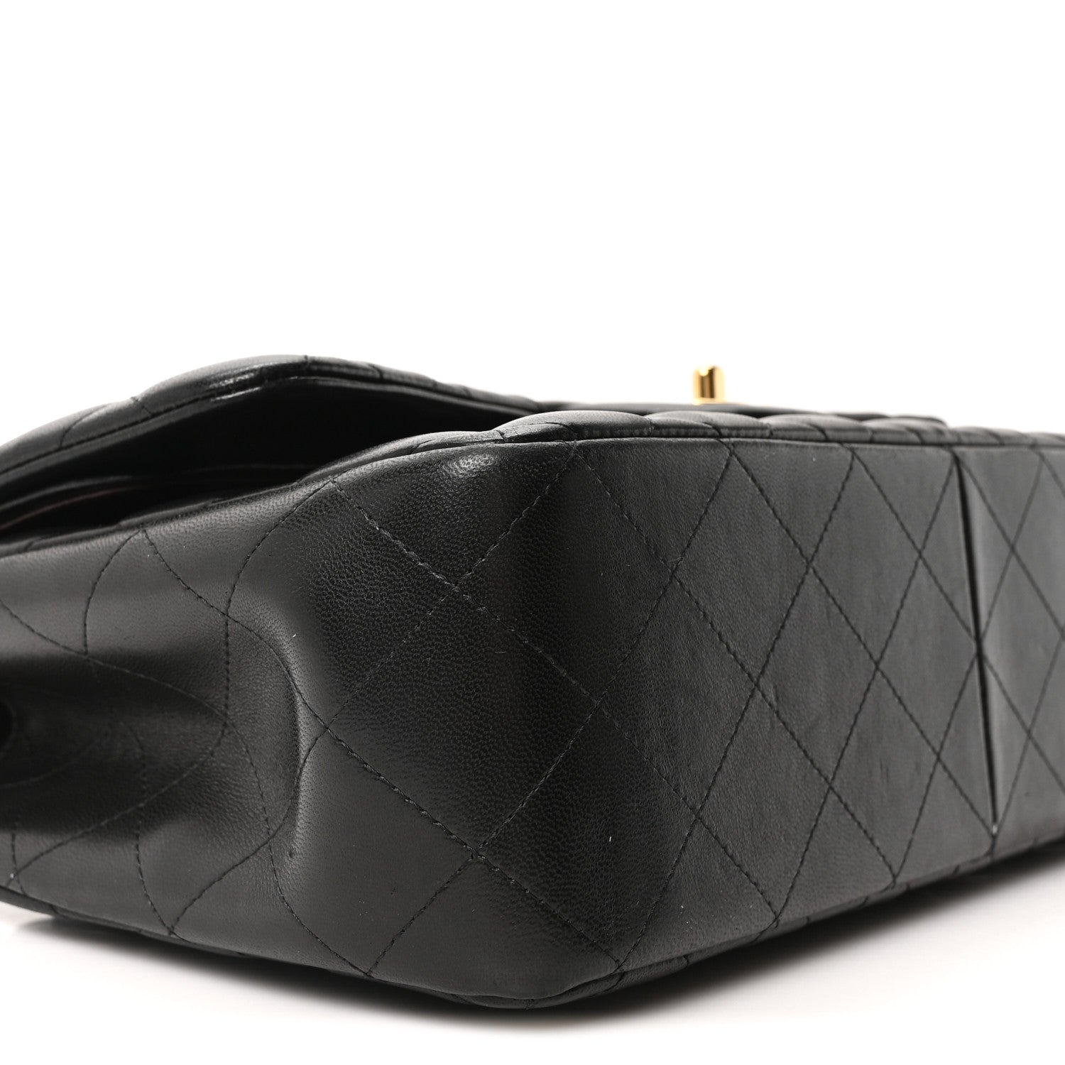 Chanel Lambskin Quilted Jumbo Double Flap Black 17 of 19