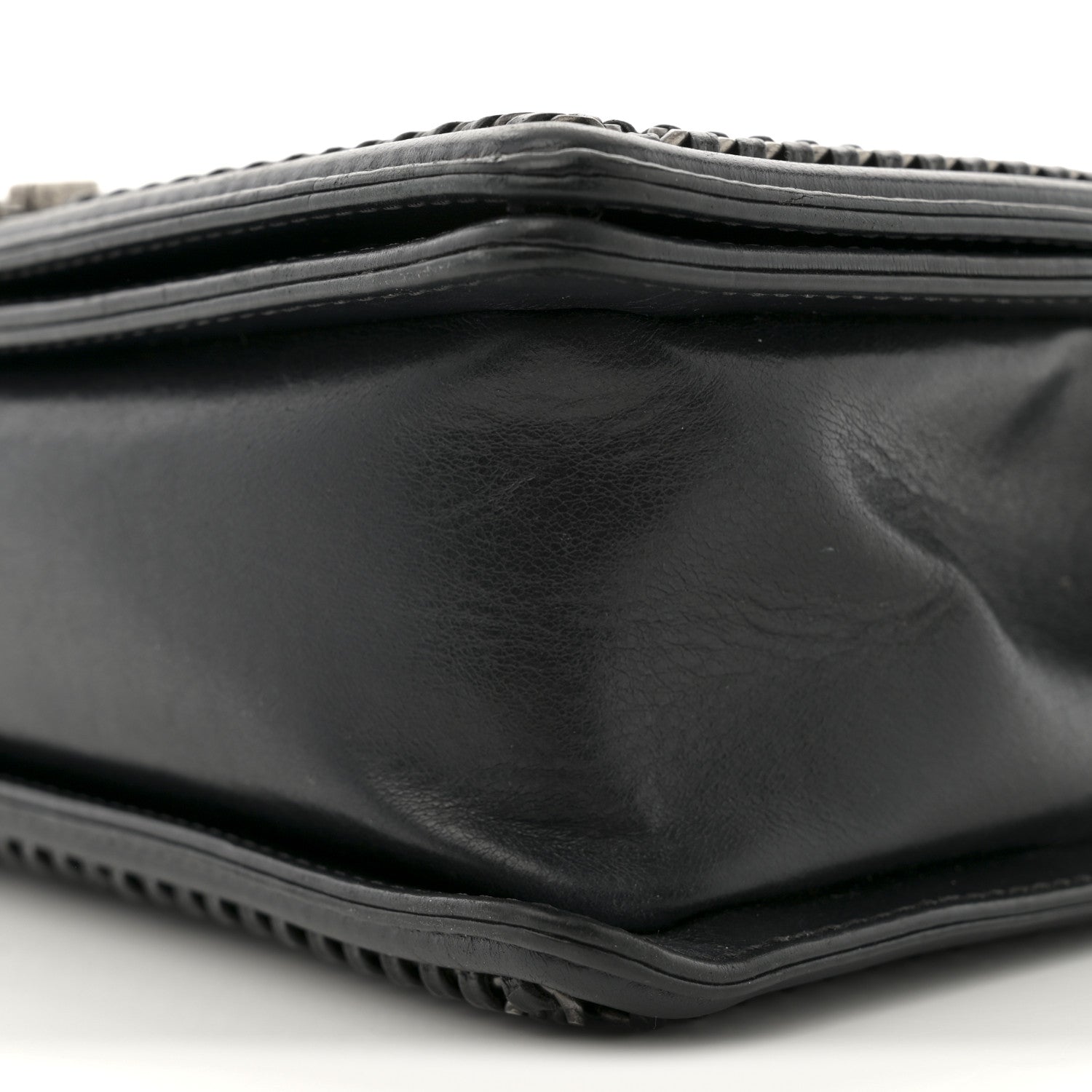 Chanel Calfskin Quilted Medium Top Handle Boy Flap Black 10 of 10
