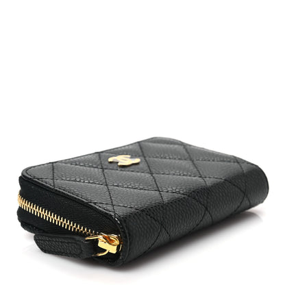 Chanel Caviar Quilted Classic Zipped Coin Purse Black 4 of 8