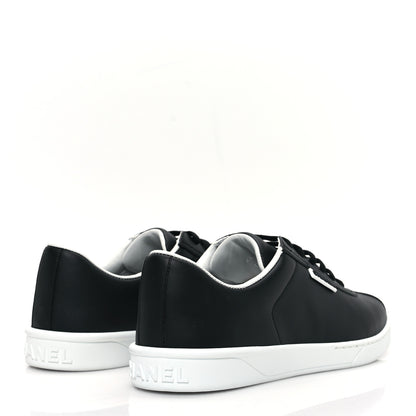 Chanel Calfskin CC Womens Sneakers 41 Black 4 of 9
