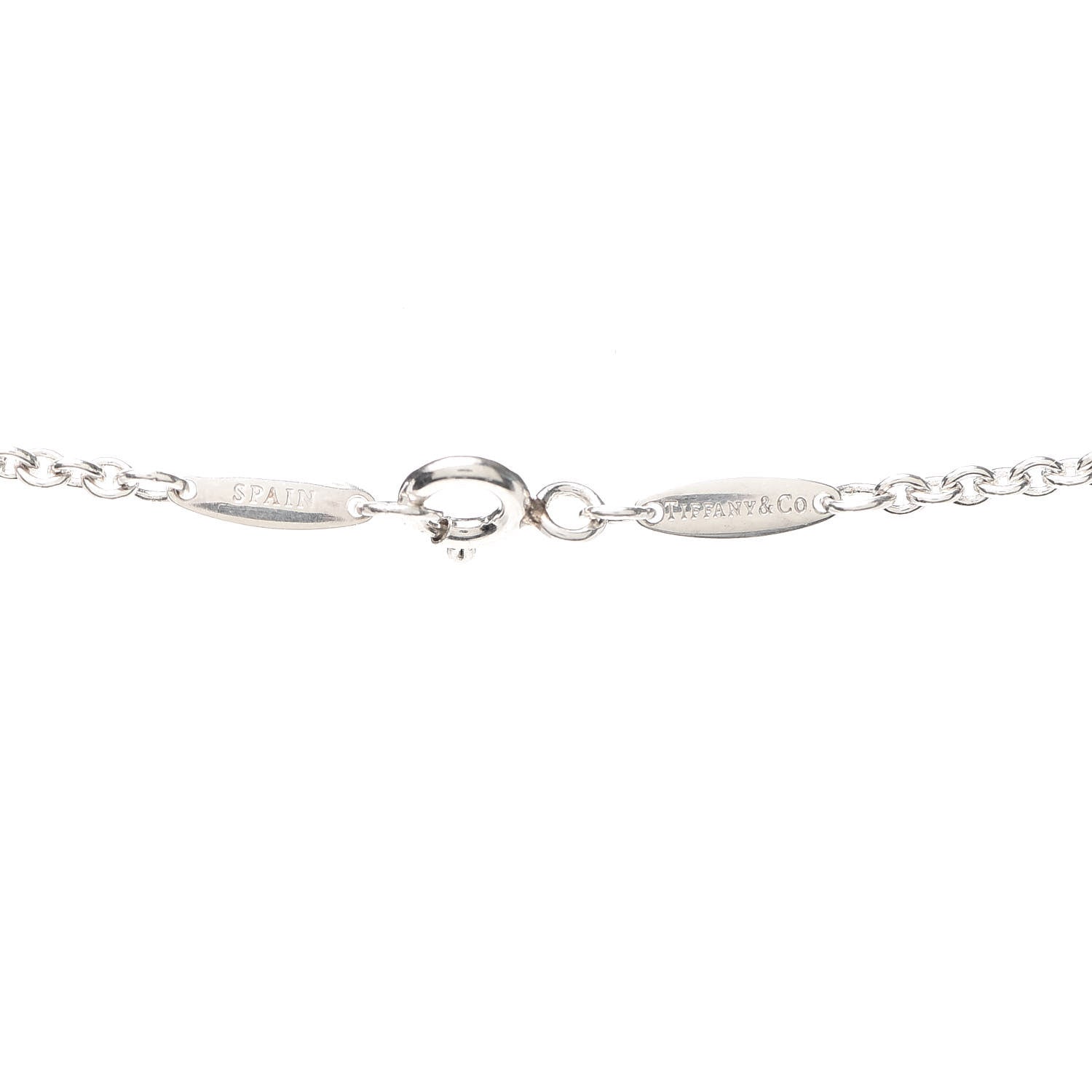 Tiffany Sterling Silver Elsa Peretti Open Heart Lariat Necklace 5 of 6