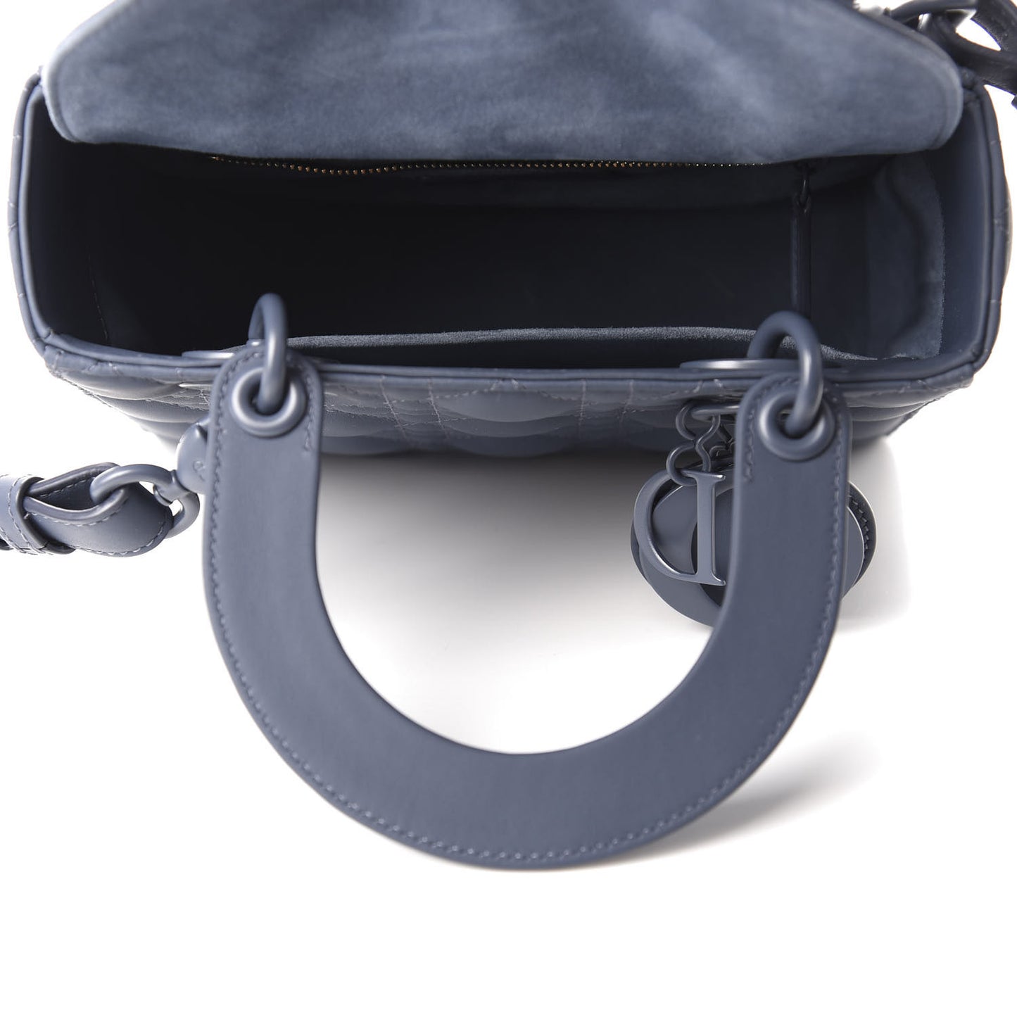 Ultra Matte Calfskin Cannage Small My ABCDior Lady Dior Dark Denim Blue