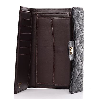 Chanel Caviar Quilted Large Flap Wallet Black 5 of 10