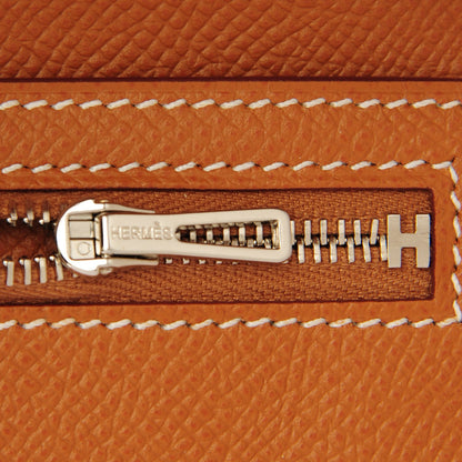 Hermes Epsom Bearn Gusset Wallet Gold 6 of 8