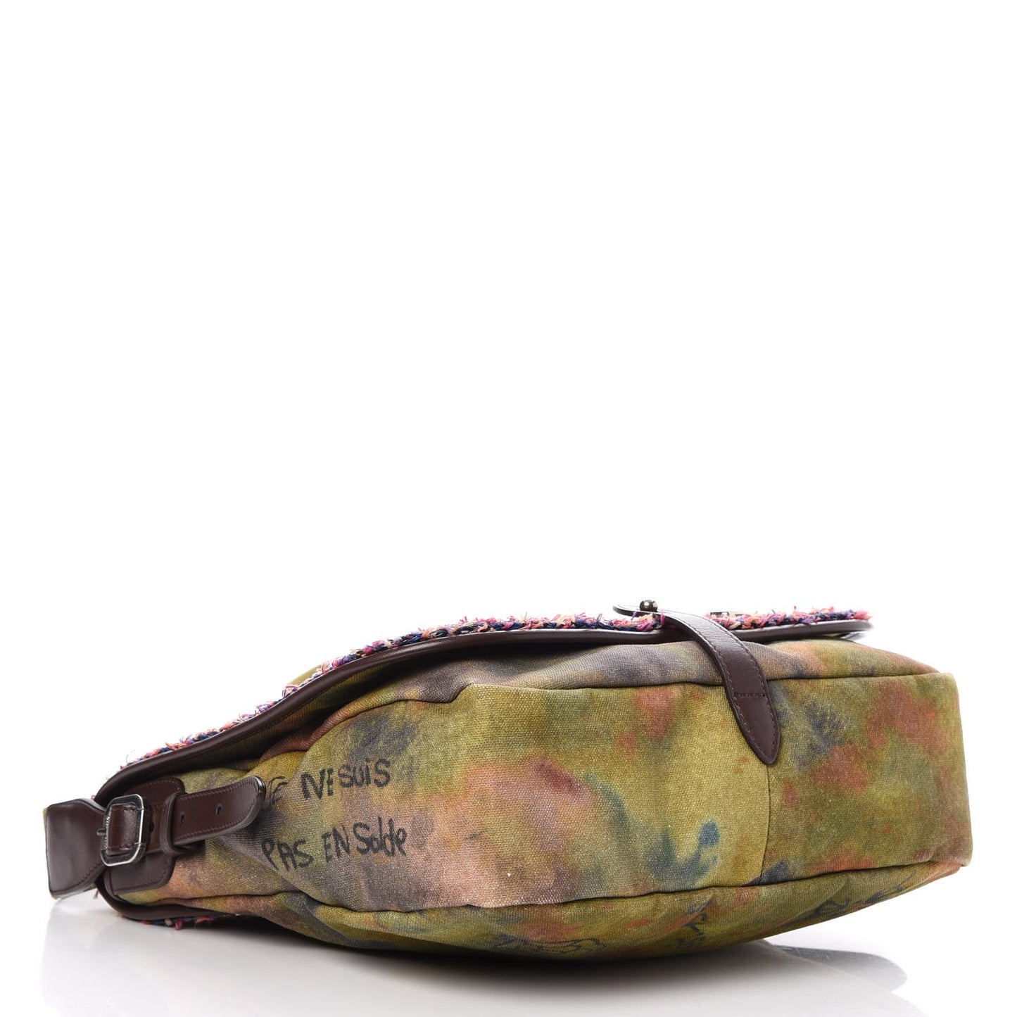 Washed Toile Graffiti On The Pavements Messenger Khaki Multicolor