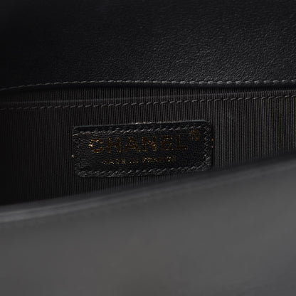 Chanel Calfskin Pearl Small Boy Flap Black 8 of 11