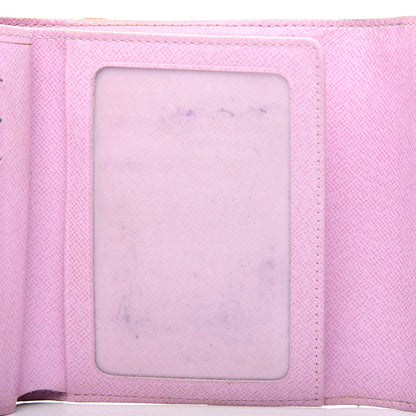 Louis Vuitton Monogram Multicolor Joey Wallet White Litchi 8 of 9