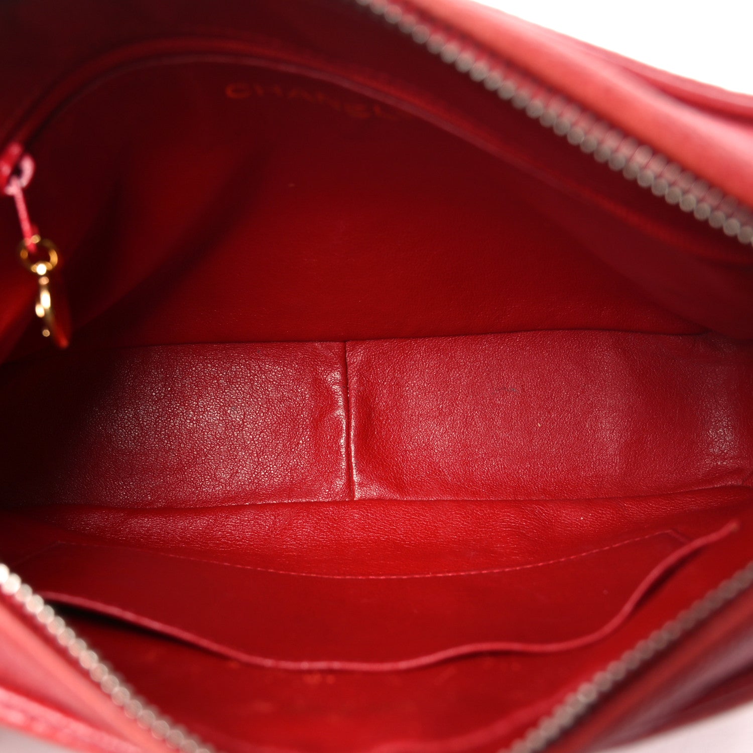 Chanel Caviar CC Stitched Camera Case Red 5 of 11