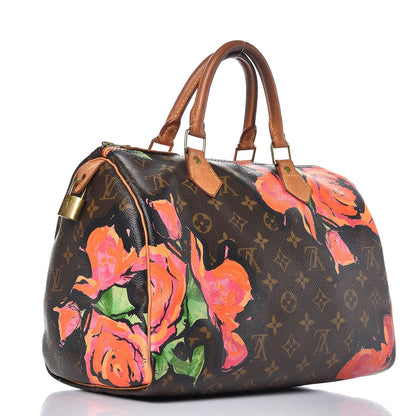 Louis Vuitton Monogram Roses Speedy 30 4 of 32