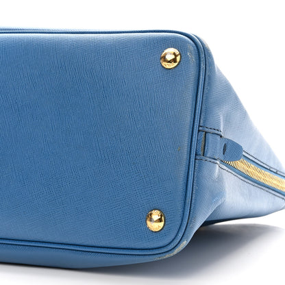 Prada Saffiano Lux Large Promenade Tote Bluette 9 of 15