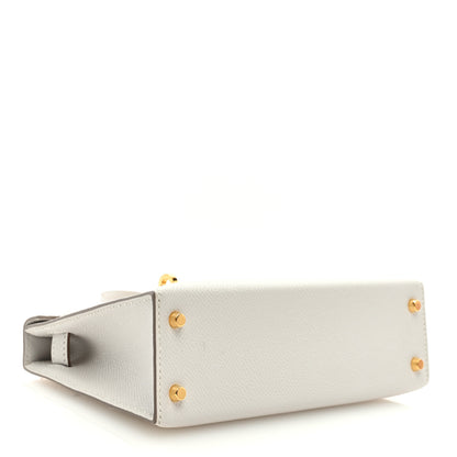 Hermes Epsom Mini Kelly Sellier 20 Gris Pale 4 of 10