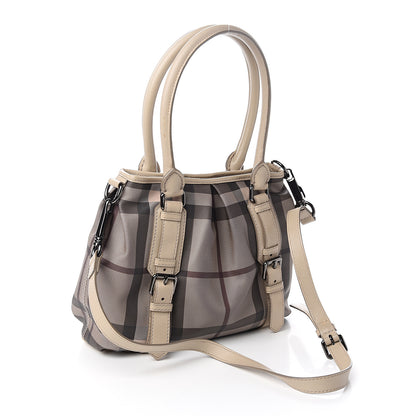 Burberry Smoked Check Small Northfield Tote Trench 2 of 12