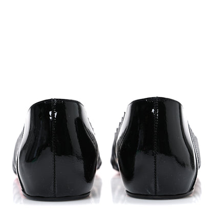 Christian Louboutin Patent PVC Striped A6 Flats 36.5 Black 6 of 9