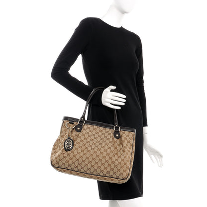 Gucci Monogram Medium Sukey Top Handle Tote Brown 2 of 11