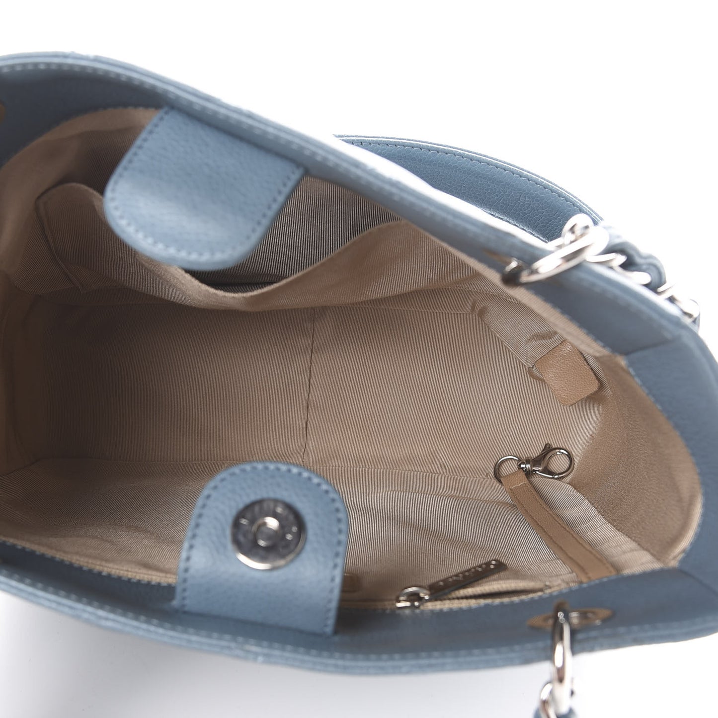 Caviar Quilted Petit Shopping Tote PST Blue