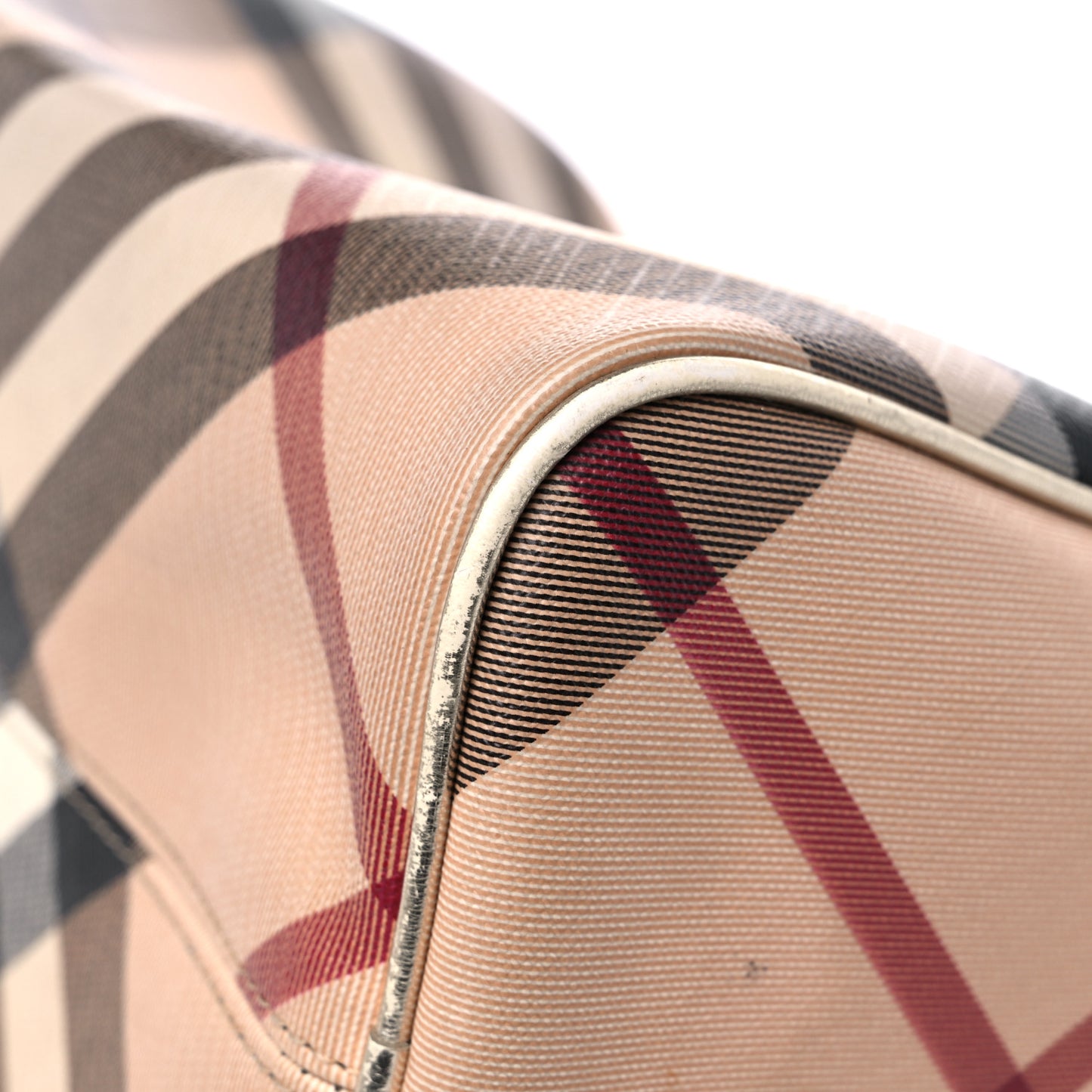 Supernova Check Metallic Small Chester Bowling Bag Gold