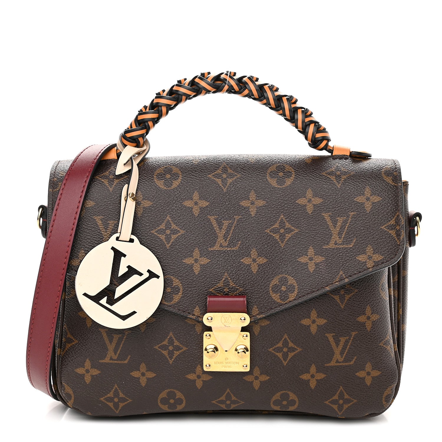 Louis Vuitton Monogram Braided Pochette Metis Safran 1 of 8
