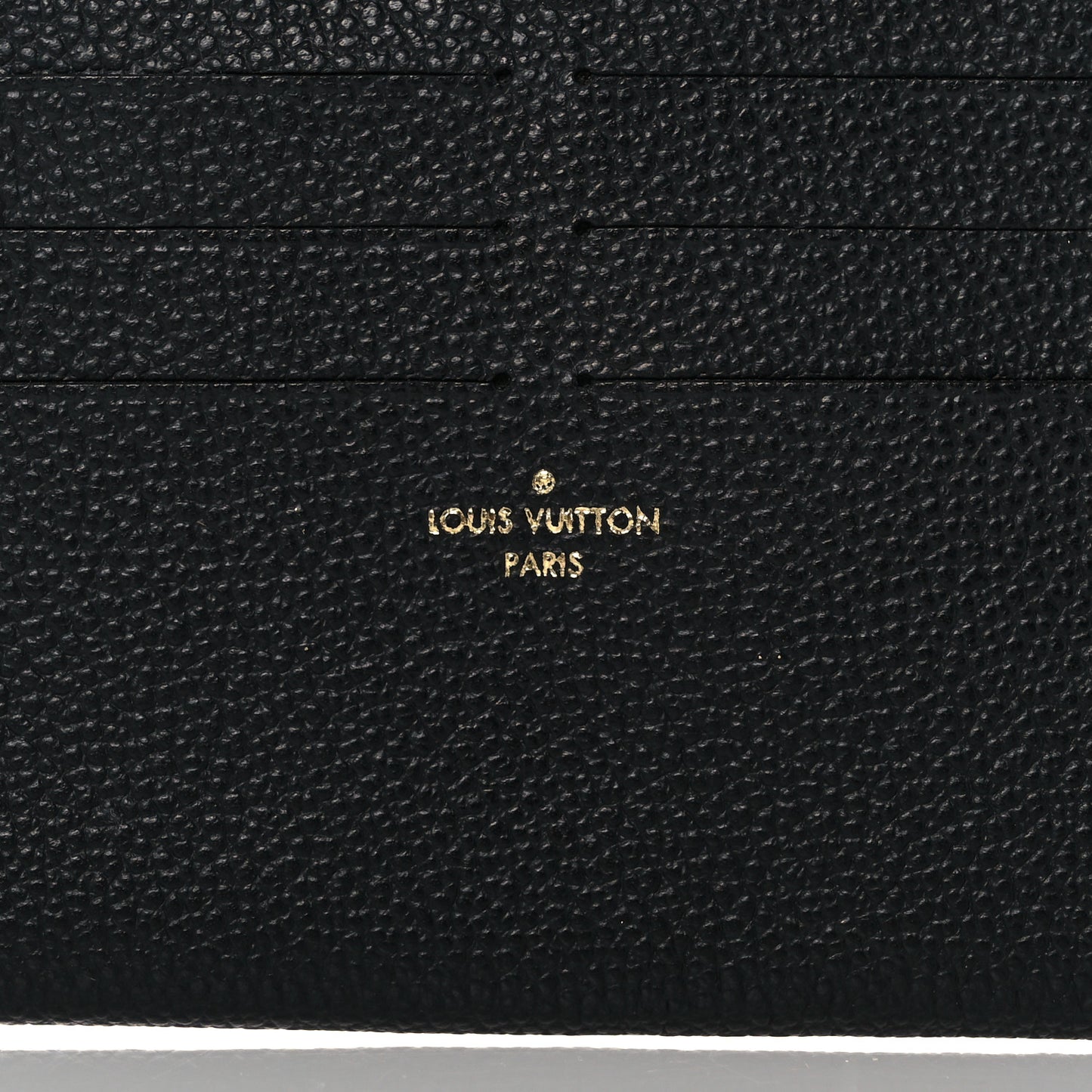 Calfskin Felicie Chain Wallet Card Holder Insert Black