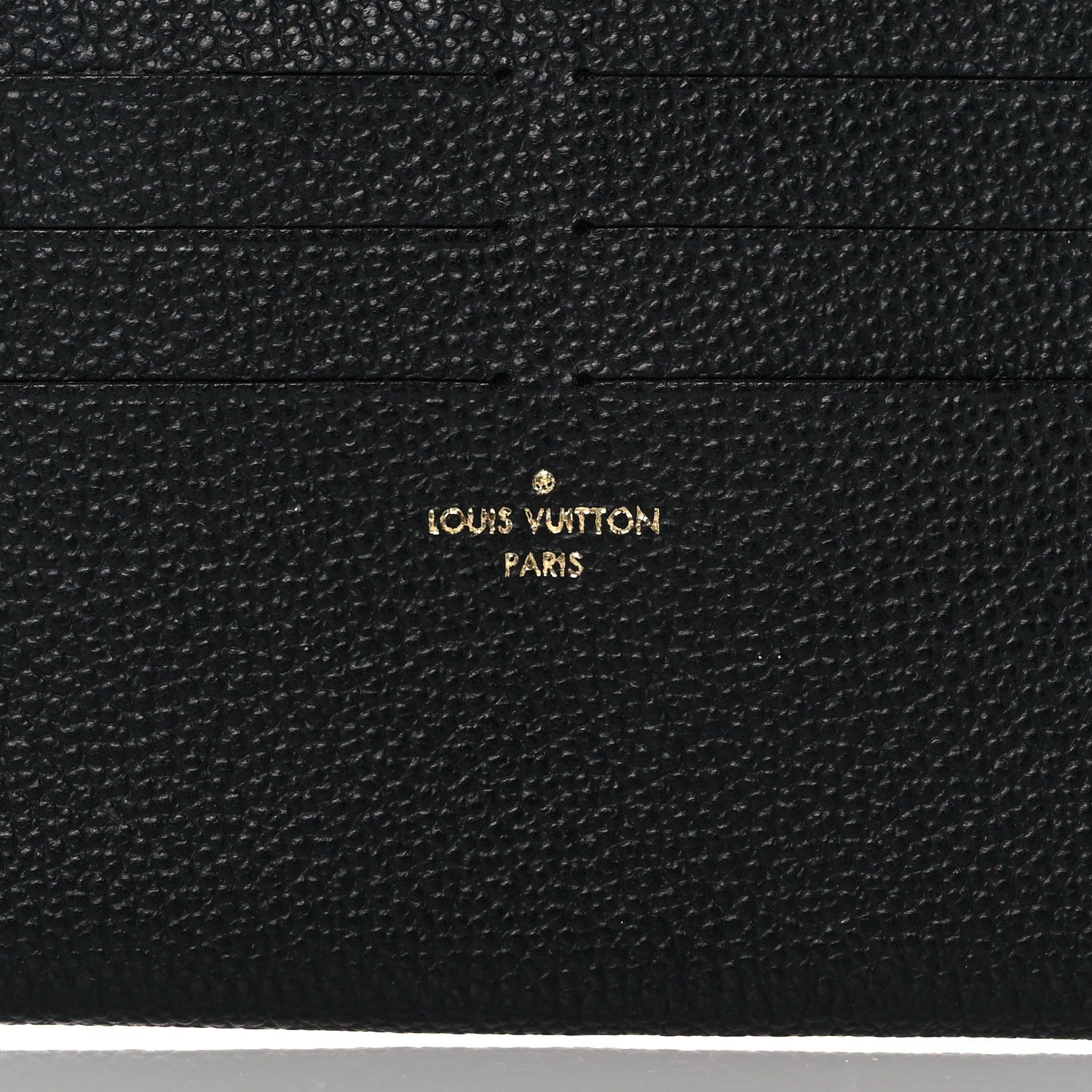 Louis Vuitton Calfskin Felicie Chain Wallet Card Holder Insert Black 6 of 6