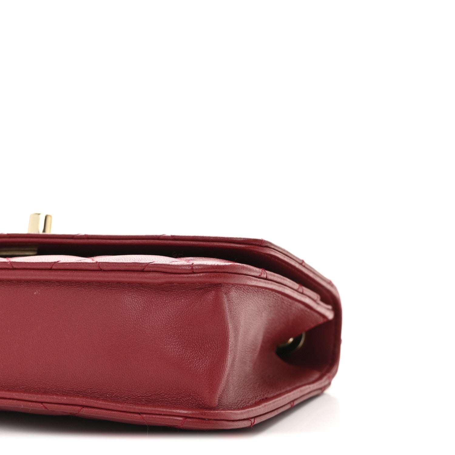 Chanel Lambskin Quilted Trendy CC Wallet On Chain WOC Red 11 of 11