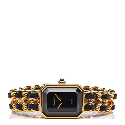 Chanel Stainless Steel Lambskin 20mm Chain Premiere Quartz Watch Gold M 3 of 6