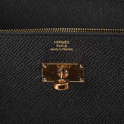 Hermes Epsom Kelly Longue Wallet Black 6 of 8