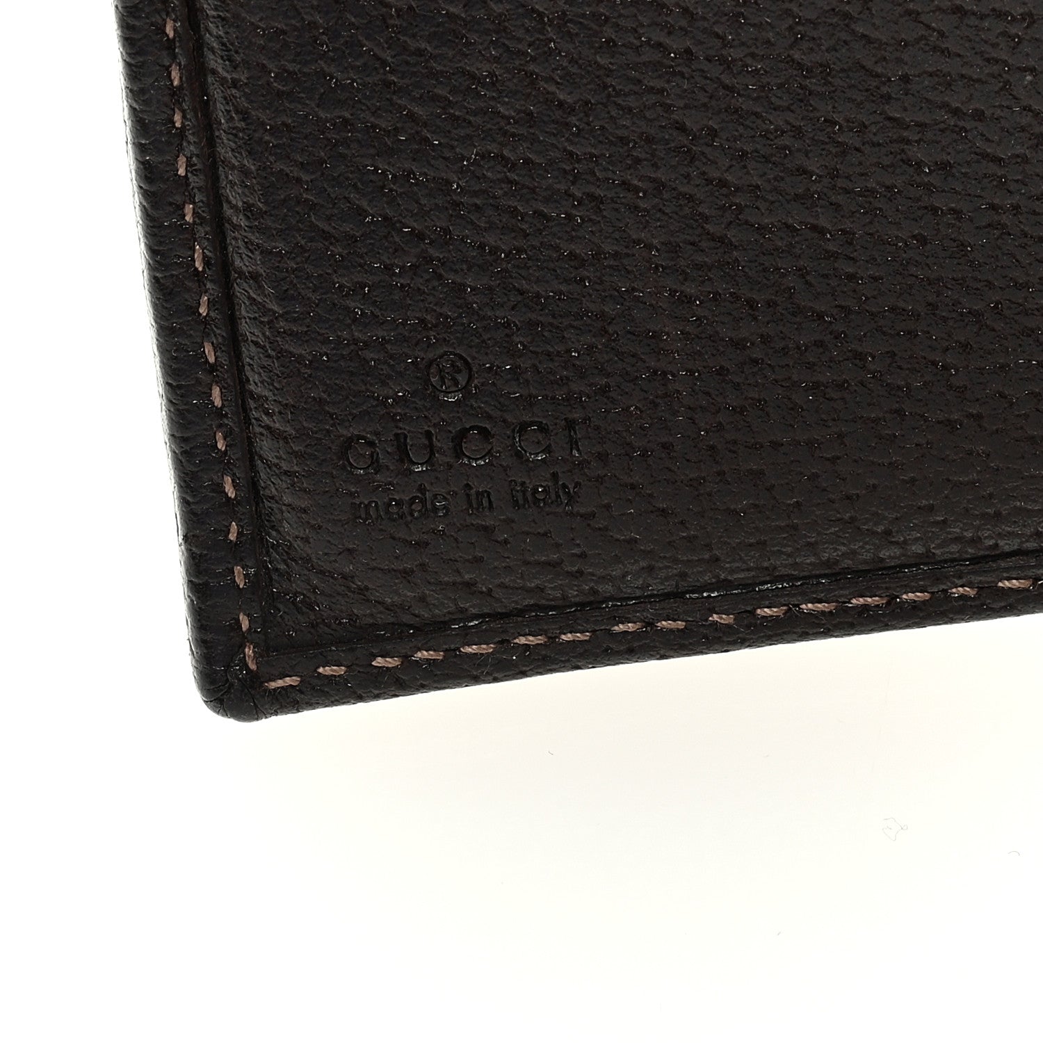 Gucci Monogram Abbey Compact Wallet Dark Brown 6 of 6