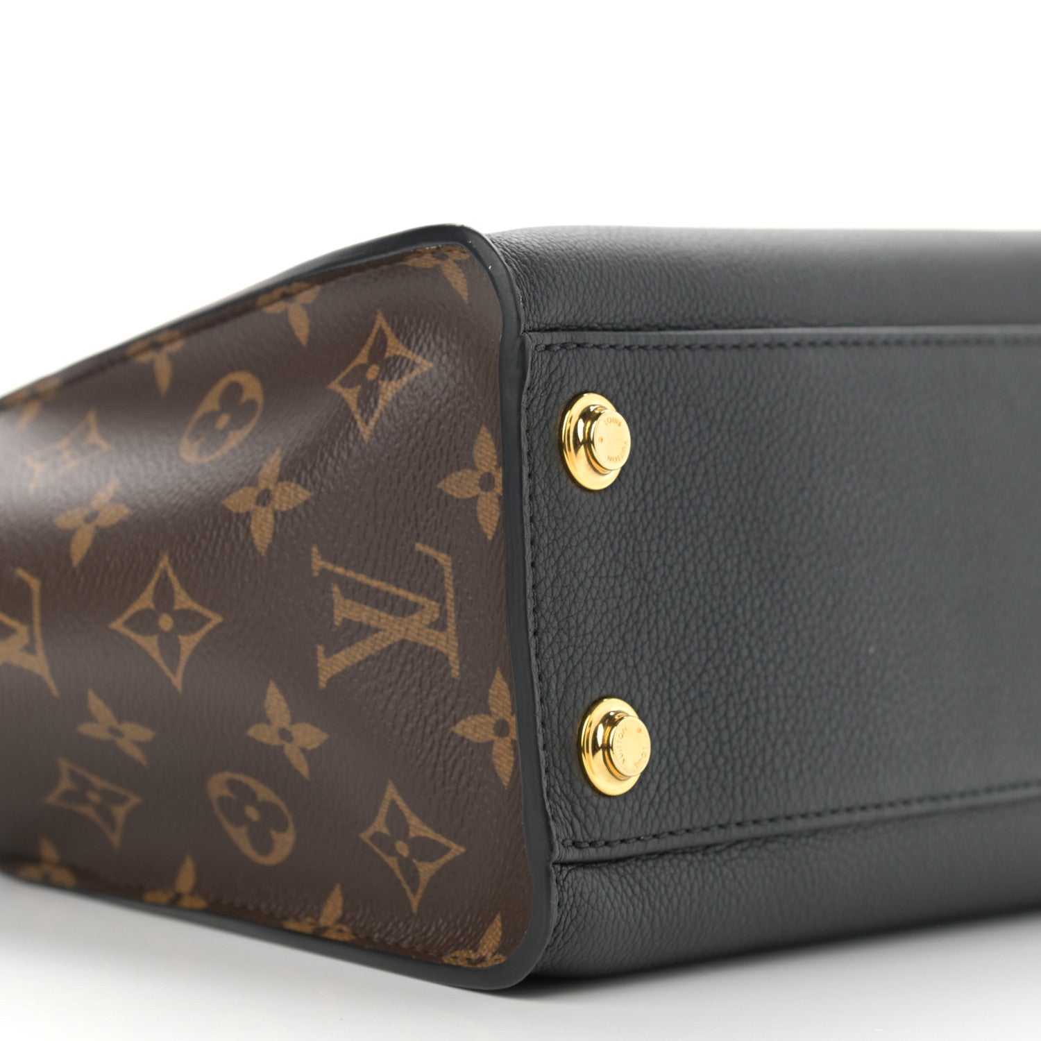 Louis Vuitton Calfskin Monogram On My Side PM Black 8 of 13