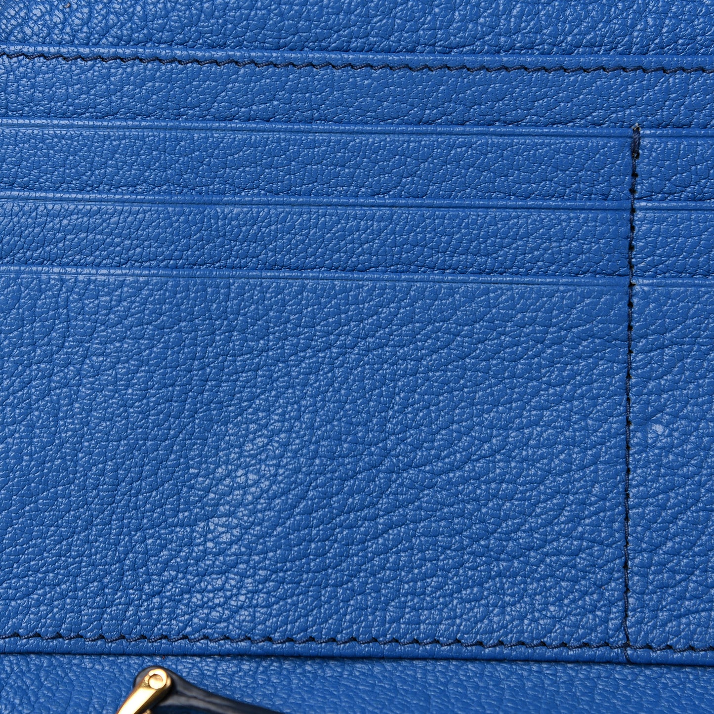 Goatskin Madras Flap Wallet Cobalto