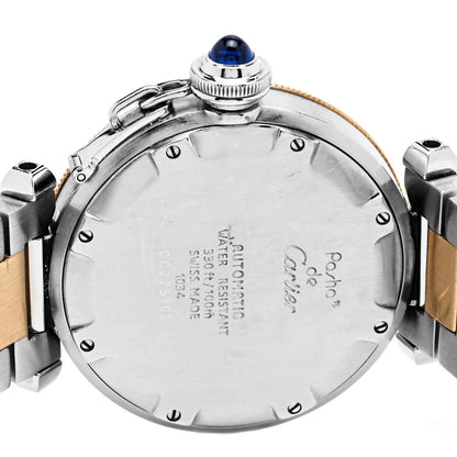 Cartier Stainless Steel 18K Yellow Gold 35mm Pasha C Automatic Watch 4 of 5