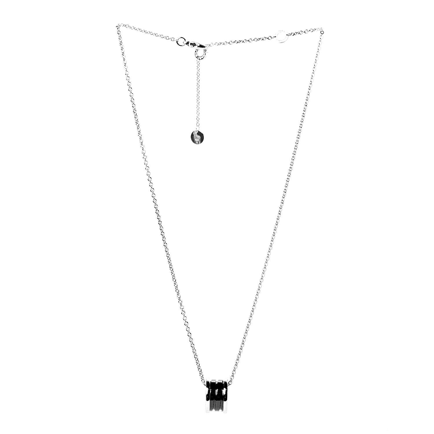 Bulgari Sterling Silver Ceramic Save The Children Pendant Necklace 3 of 6