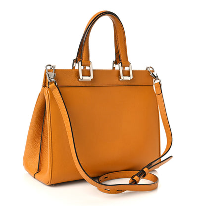Gucci Posillipo Grain Calfskin Small Zumi Top Handle Bag Sun Oil 3 of 10