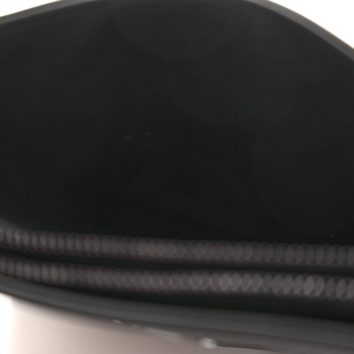 Christian Dior Calfskin Macrocannage Diamond Caro Zipped Pouch With Chain Black 13 of 13