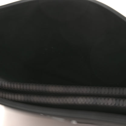 Christian Dior Calfskin Macrocannage Diamond Caro Zipped Pouch With Chain Black 13 of 13