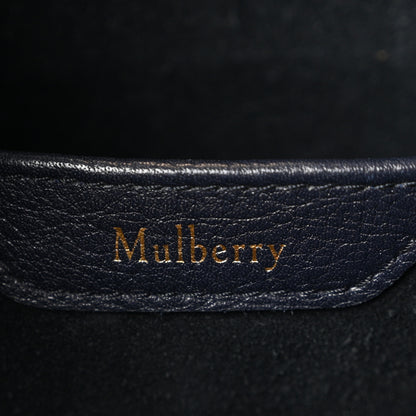 Mulberry Small Classic Grain Calfskin Leighton Midnight Blue 6 of 11