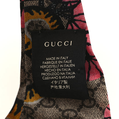 Gucci Silk Monogram Bengal Tiger Print Duchesse Headband Pink 4 of 5