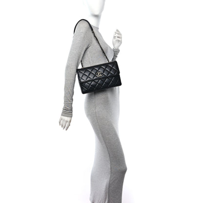 Chanel Lambskin Quilted Medium Trendy CC Flap Black 2 of 12