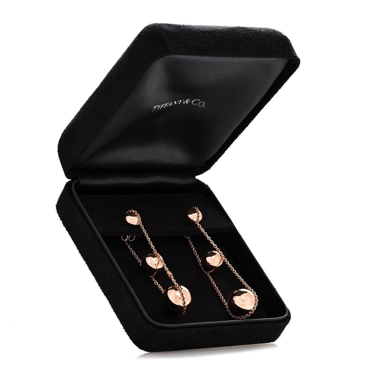 18K Rose Gold Hardwear Triple Drop Earrings