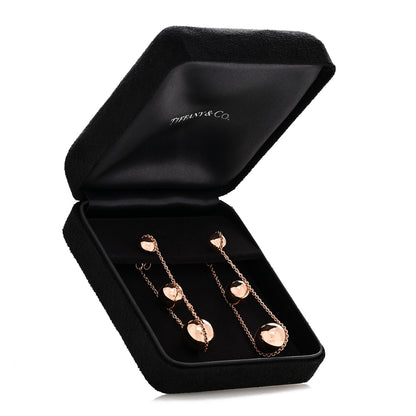 Tiffany 18K Rose Gold Hardwear Triple Drop Earrings 5 of 5