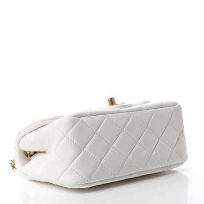 Chanel Lambskin Quilted Mini Pearl Crush Flap White 4 of 11