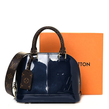 Louis Vuitton Patent Monogram Alma BB Marine 14 of 14